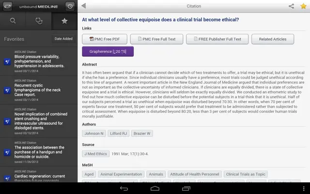 Medline android App screenshot 2